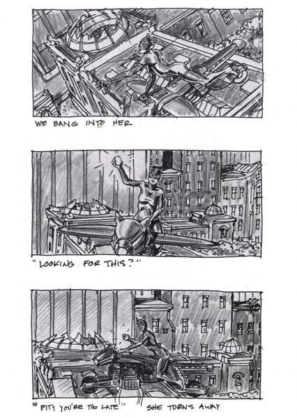 Batman Storyboard 11 coloring page image