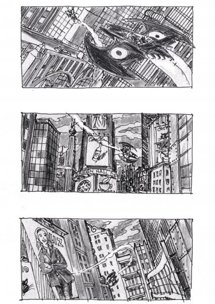 Batman Storyboard 15 coloring page image