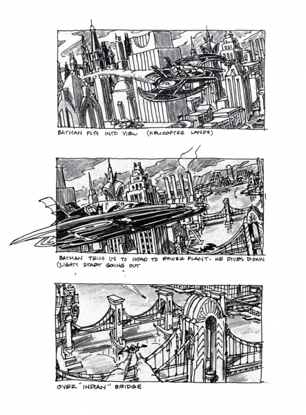 Batman Storyboard 3 coloring page image