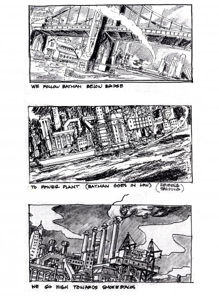 Batman Storyboard 4 coloring page image
