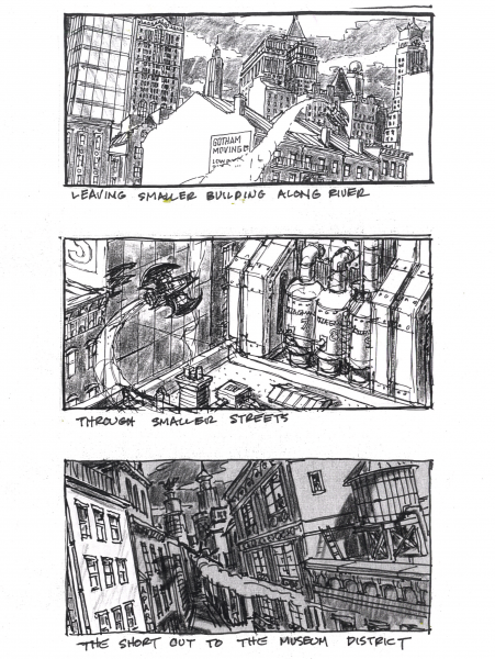 Batman Storyboard 9 coloring page image