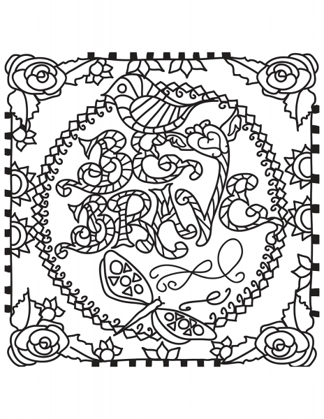 Be Brave coloring page image