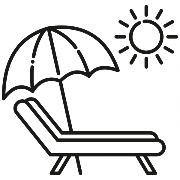 Beach Chair coloring page image