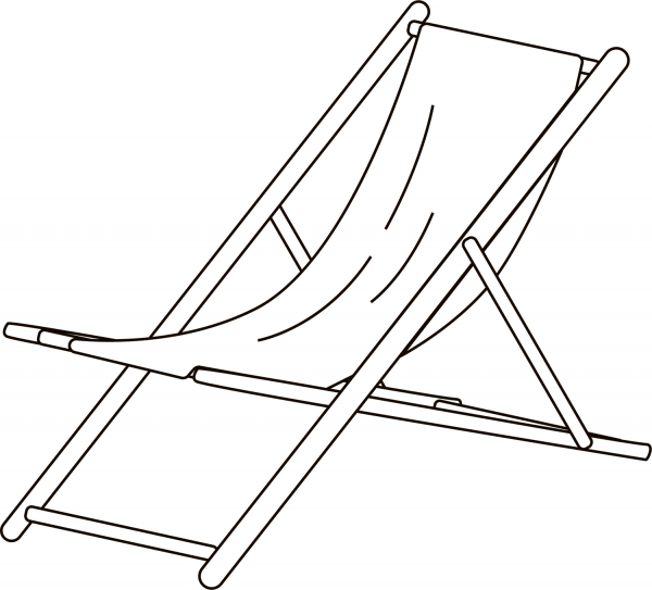 Beach Chair coloring page image