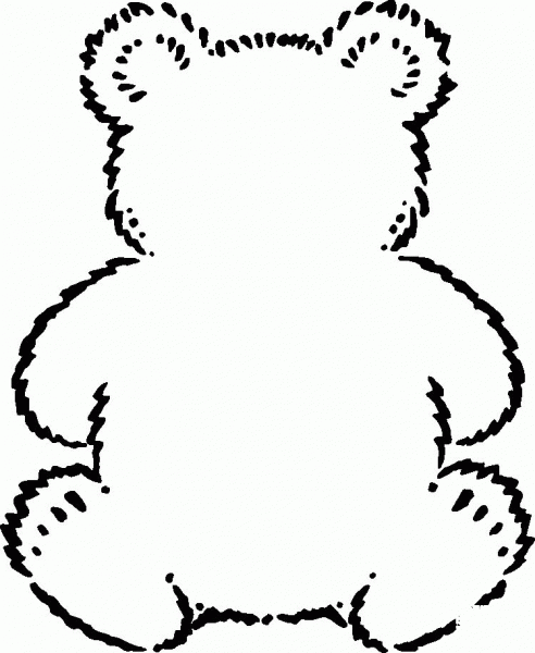Bear 2 coloring page image