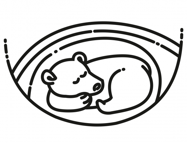 Bear Den coloring page image