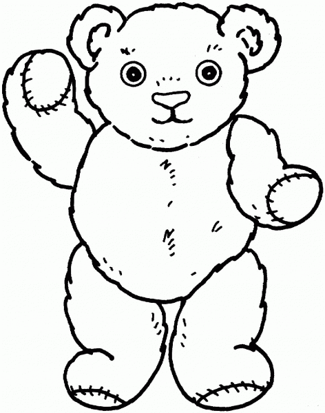 Bear Doll coloring page image