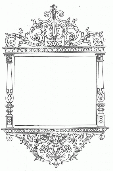 Beautiful Frame  coloring page image