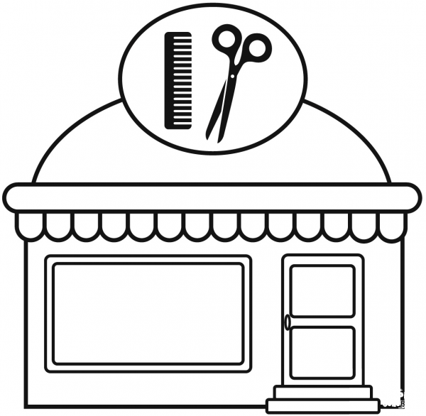 Beauty Salon coloring page image