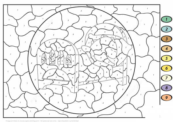 Bedroom Color by Number image