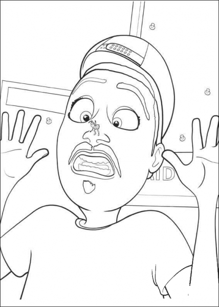 Bee On The Nose coloring page image