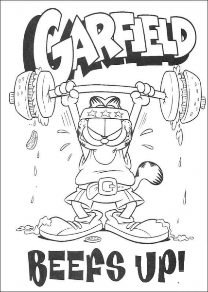 Beefs Up!  coloring page image