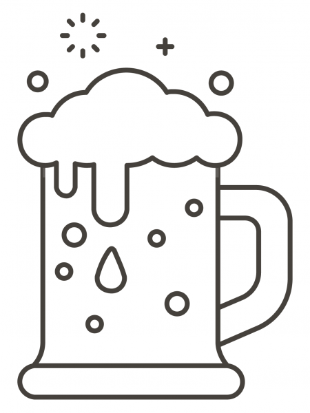 Beer Mug coloring page image