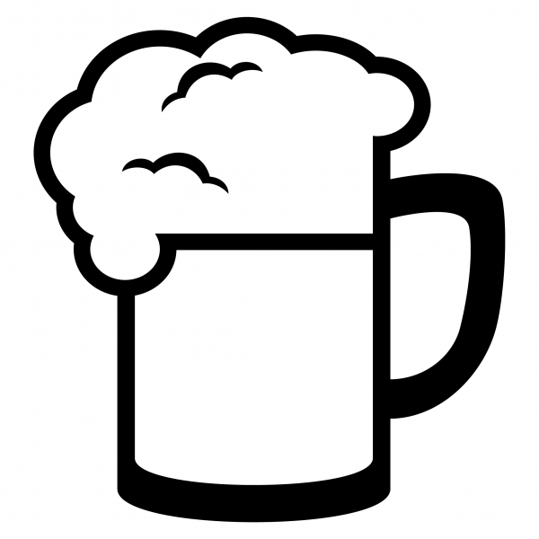 Beer Mug Emoji coloring page image