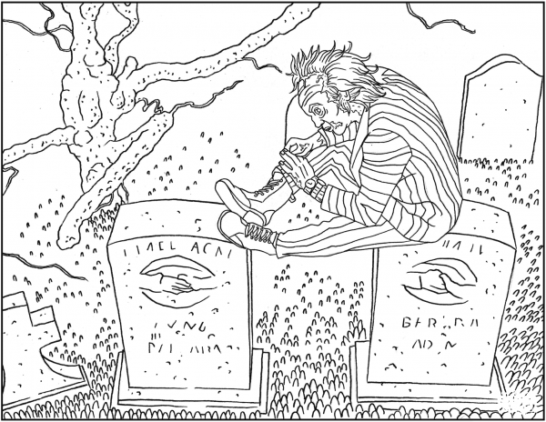 Beetlejuice coloring page image