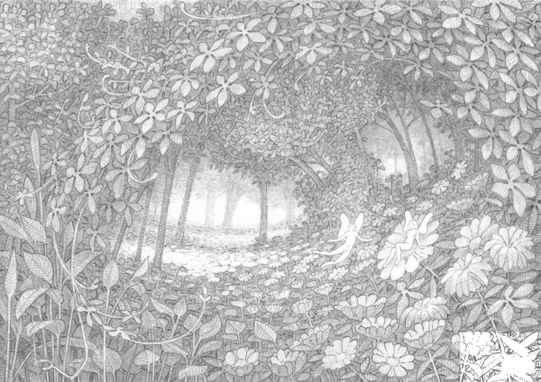 Two More Flower Elves coloring page image