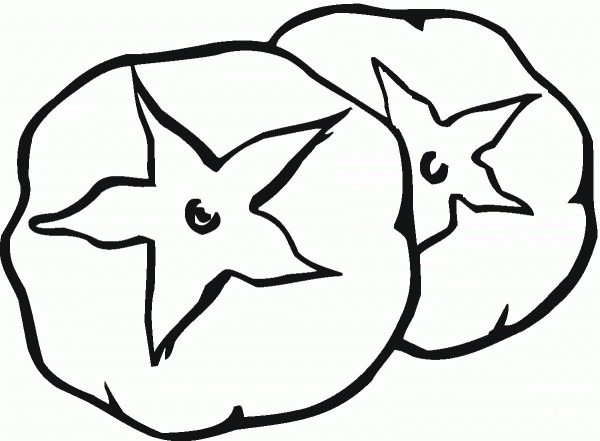 Two Tomatoes coloring page image