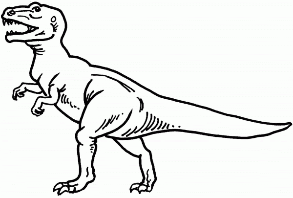 Tyrannosaurus coloring page image