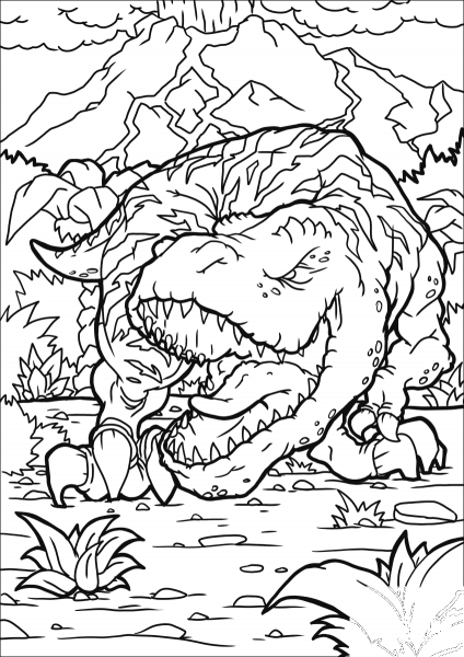 Tyrannosaurus coloring page image