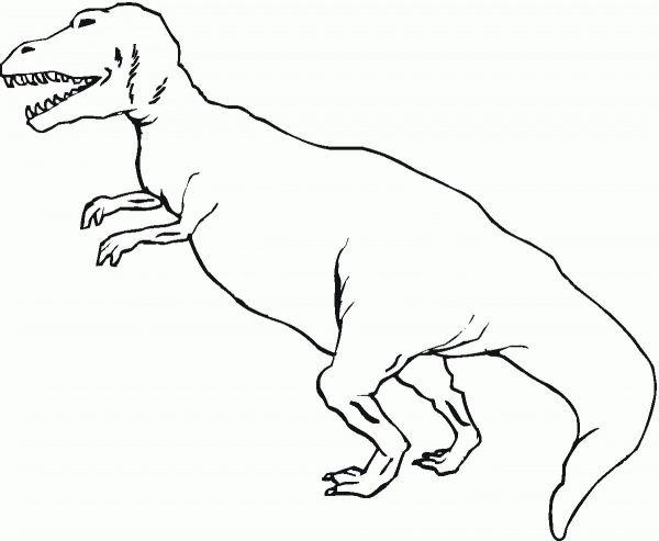 Tyrannosaurus coloring page image