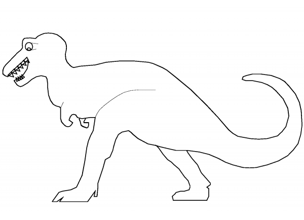 Tyrannosaurus Rex coloring page image