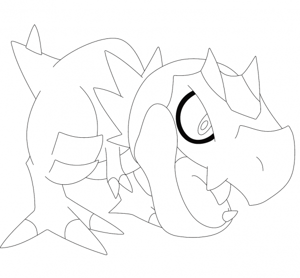 Tyrunt coloring page image