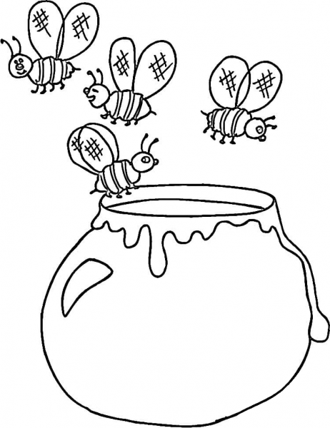 Ukrainian Honey  coloring page image