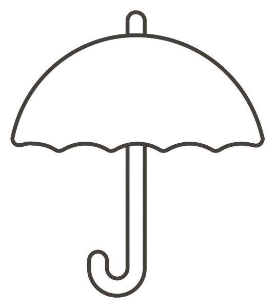 Umbrella coloring page image