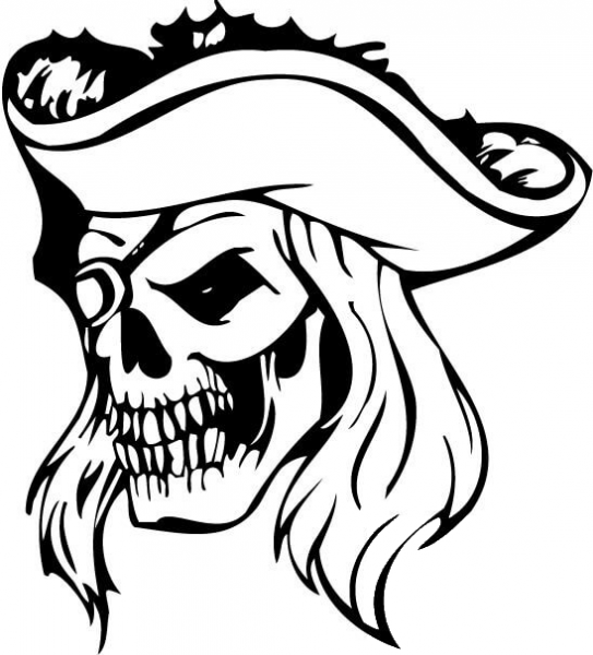 Undead Pirate coloring page image