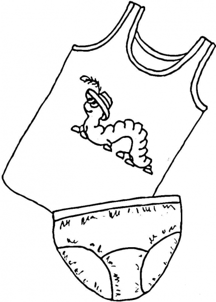 Underwear for Kids coloring page image