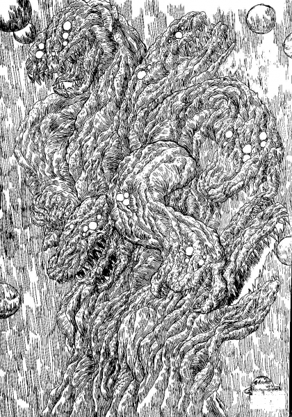 Underwolrd Monsters coloring page image