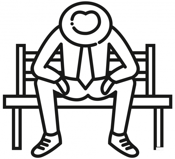 Unemployment coloring page image