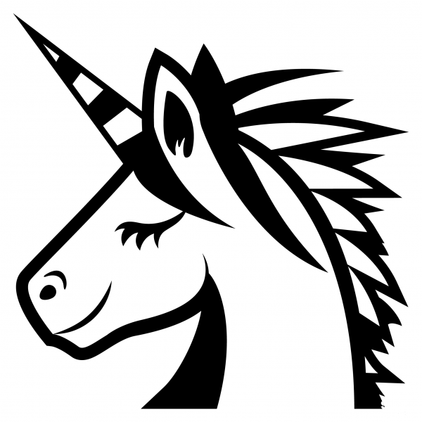 Unicorn Emoji coloring page image