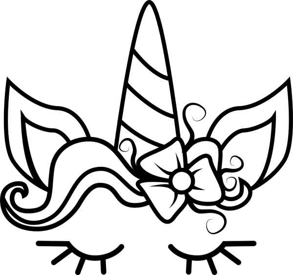 Unicorn Horn coloring page image