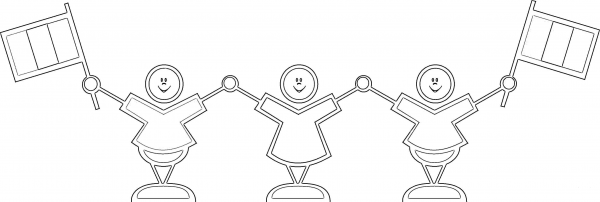Union at Bastille Day  coloring page image