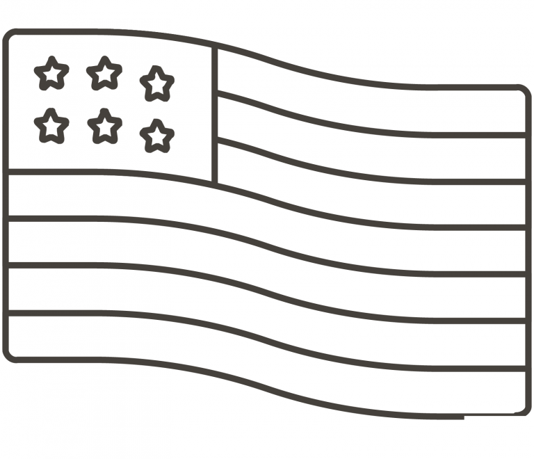 United States Flag Coloring Page Colouringpages