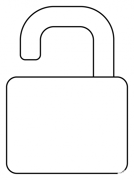 Unlocked Emoji coloring page image