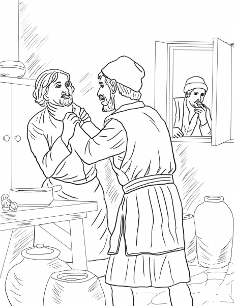 Unmerciful Servant coloring page image