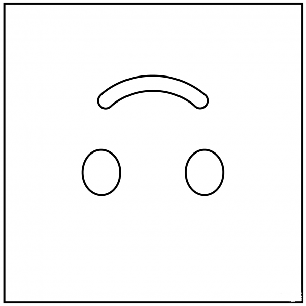 Upside Down Face Emoji coloring page image