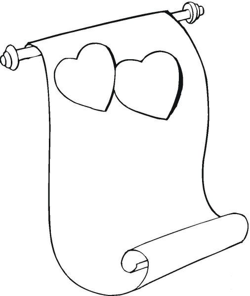 Valentines Day Card coloring page image