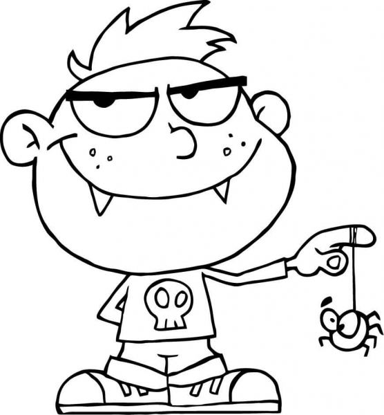 Vampire Kid coloring page image