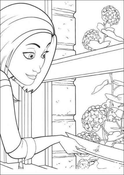 Vanessa  coloring page image