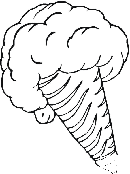 Vanilla Ice Cream  coloring page image