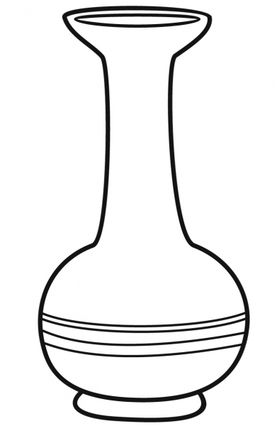 Vase coloring page image