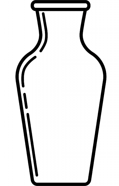 Vase coloring page image