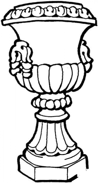 Vase For Decoration  coloring page image