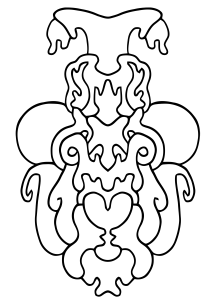 Vegepedia Abstract Pattern coloring page image