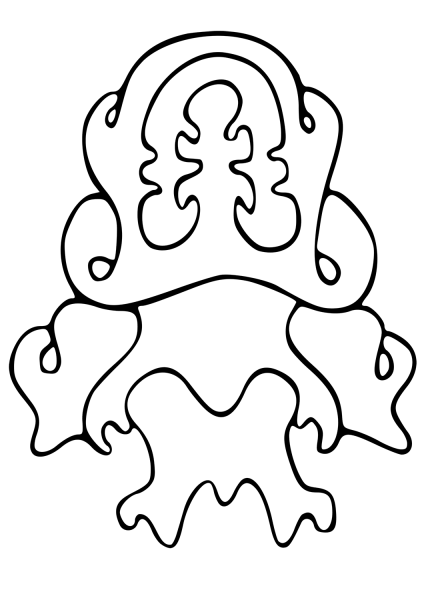 Vegepedia Abstract Pattern coloring page image