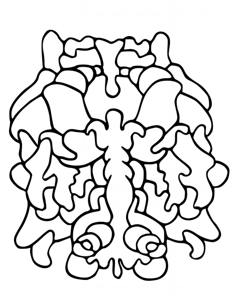 Vegepedia Abstract Pattern coloring page image