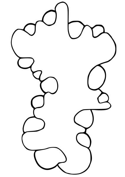 Vegepedia Abstract Pattern coloring page image